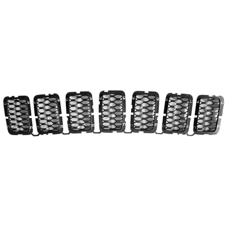 New Aftermarket Premium Fit Black Grille Insert 68317863AA fits 2021 Jeep Grand Cherokee 80th Anniversary Sport Utility 4-Door