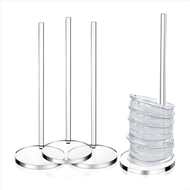 Organizador de Tapa de Vaso de Acrílico de 3 Piezas para Gabinete, Ahorro de Espacio, Soporte de Tapa de Vaso Vertical, Almacenamiento de Tapa, Diseño Plegable
