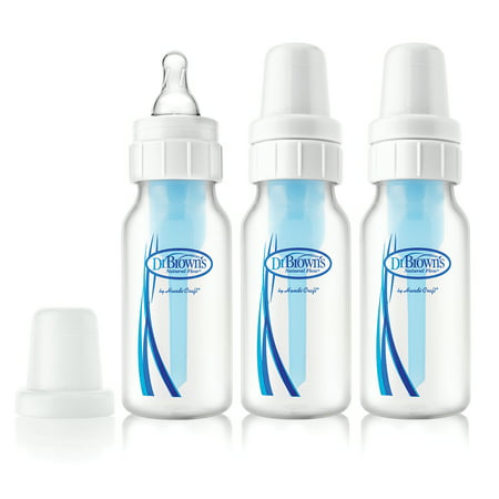 Dr. Brown's Original Baby Bottles - 4oz, 3 Count (The Best Baby Bottles For Gas And Spit Up)