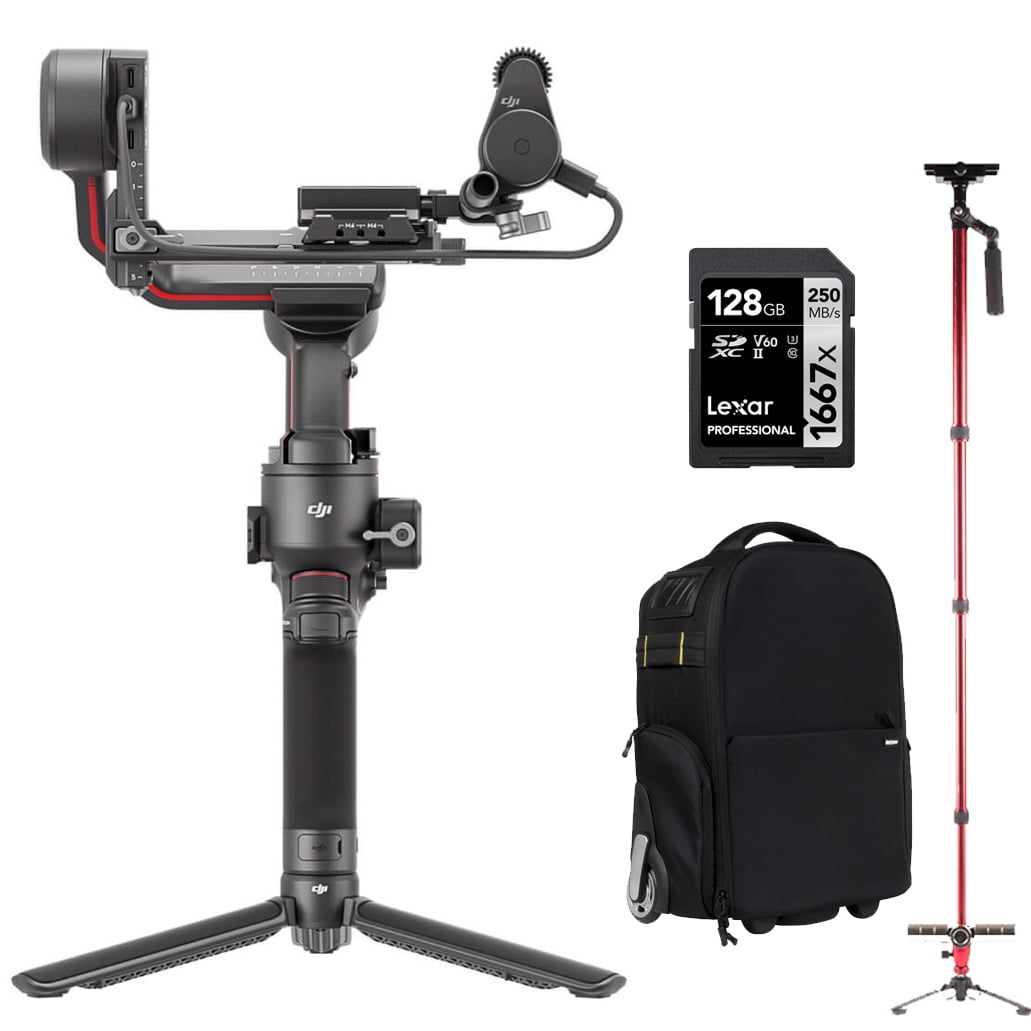 DJI RS3 Gimbal Stabilizer Combo with BG21 and Briefcase Grip, Focus Motor & More