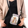 thumbnail image 3 of HELLHERO Crossbody Sling Bags for Adults Casual Use Giraffe Floral Pattern Shoulder Bags with Zipper Closed, 3 of 6