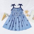 thumbnail image 4 of Rhuody Girls Dresses Sleeveless Holiday Party Striped Bowknot Dress Dance Party Dresses Clothes Basic Playsuit, 4 of 6