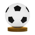 thumbnail image 3 of Lámpara de fútbol 3D con alimentación USB, base de madera maciza, brillo blanco cálido ajustable para Base plana, 3 of 9