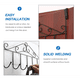 thumbnail image 5 of Gancho para toallas de baño, multiusos para una gestión eficiente del espacio, de acero inoxidable con 7 ganchos, fácil instalación, compatible con la mayoría de las puertas., 5 of 5