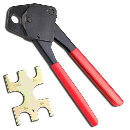 - Yescom Pex Crimper Copper Ring Crimping Plumbing Tool Crimp w/ Gonogo Angle Gauge