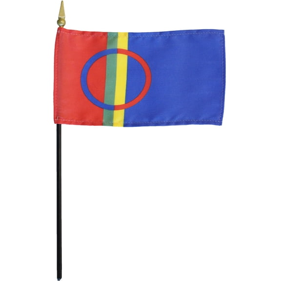 Sami - 4"X6" Stick Flag