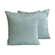 thumbnail image 1 of Fundas de almohada lisas HomeCentric en azul oscuro (paquete de 2), 60 x 60 cm (24 x 24 pulgadas), de seda artística, para sofá, con estampado liso, estilo moderno - Azul oscuro, 1 of 5