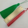 thumbnail image 4 of U8MO 4.7'' Rayon Earrings Tassel Trim Pendant Jewelry Making DIY Handbag Pendant-16# Lt army green, 4 of 5