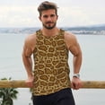 thumbnail image 6 of Lsque Snake Skin Pattern Mens Tank Tops Muscle Athletic Quick Dry Sleeveless Workout Fitness T Shirts Beach Tank Top, Loose-fit Sleeveless Shirt for Men-3X-Large, 6 of 7
