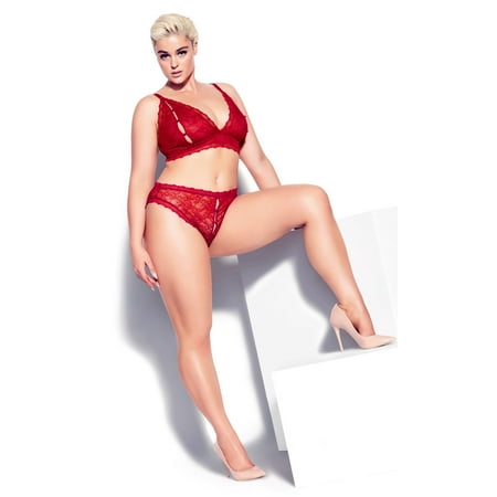 

Fox & Royal Women s Plus Size Gia Crotchless Panty Underwear