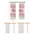 thumbnail image 6 of Happy Mother's Day Blackout Curtains for Bedroom, Pink Floral Buffalo Plaid Burlap Thermal Insulated Kitchen Drapes with Grommets, Light Blocking Window Treatment, 2 Panels 52" x 63", 6 of 7