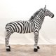 thumbnail image 4 of Cebra de pie bonita y grande de 90 cm, animales de peluche simulados animados, modelo para montar, muñeco de peluche decorativo para niños, juguete de regalo para niños, 30 cm, negro, 30 cm, negro, 4 of 5