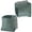 Ink green, variant on Ywmsfl 2pcs Multipurpose Collapsing PU Planner Box For Telecommute Materials Makeup Accessories Storage