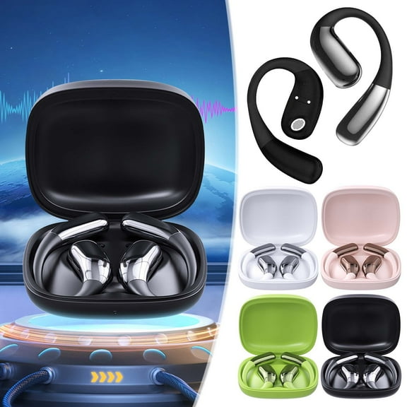 Bluetooth Headset Wireless Non-in-ear Sports Running Ear-hook Bluetooth Headset Black