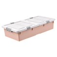 thumbnail image 3 of Siruishop under Bed Storage Box Organization Multipurpose Dustproof Sturdy Underbed Storage Container with Lid for Pillows Toys Clothes Pink, 3 of 8