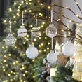 thumbnail image 2 of Sea Team Multi-Size Shatterproof Clear Plastic Christmas Ball Ornaments Decorative Xmas Balls Baubles Set with Stuffed Delicate Decorations (25 Counts, White), 2 of 7