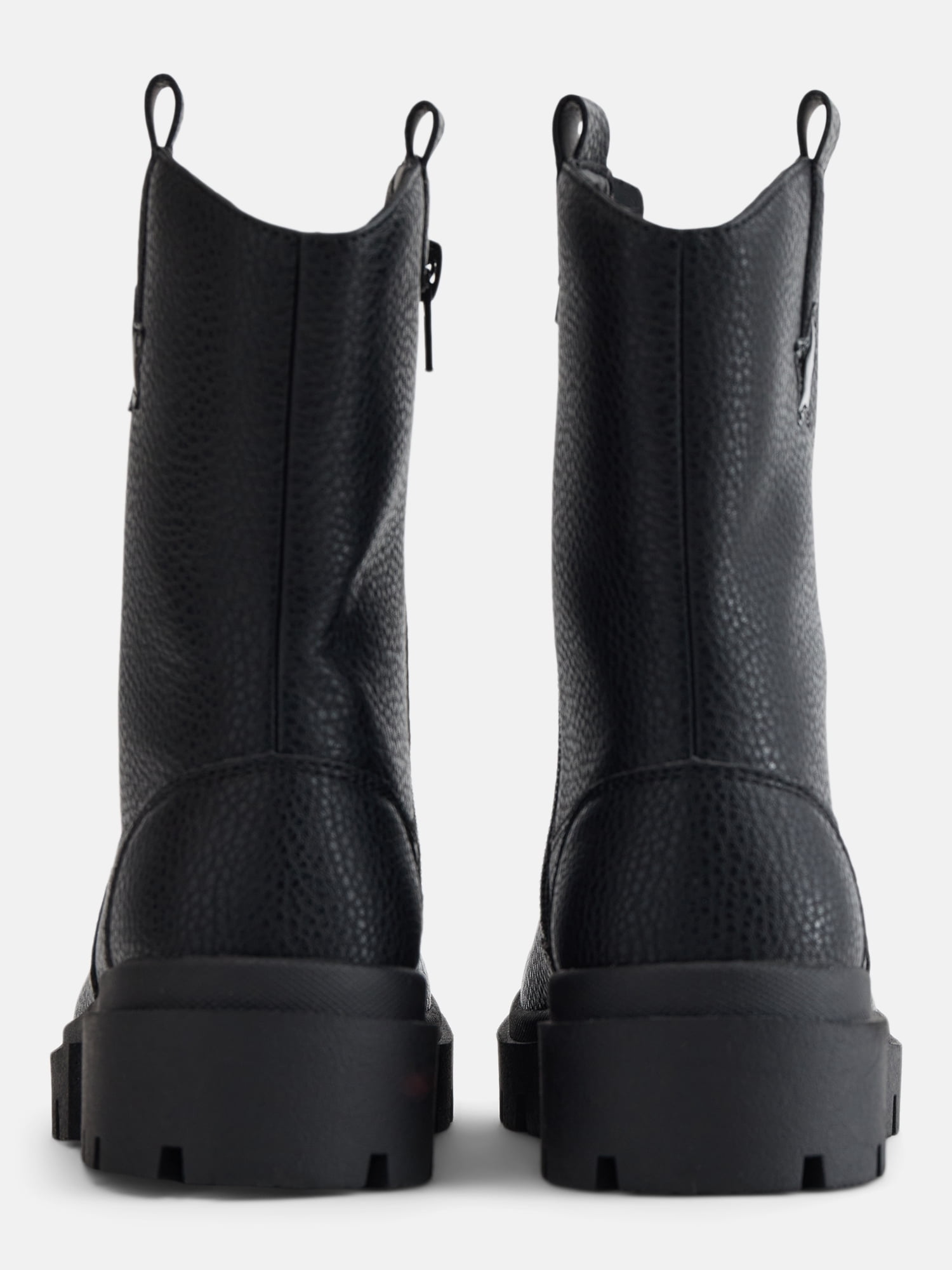 Justice Little and Big Girls' Faux Leather Moto Boots
