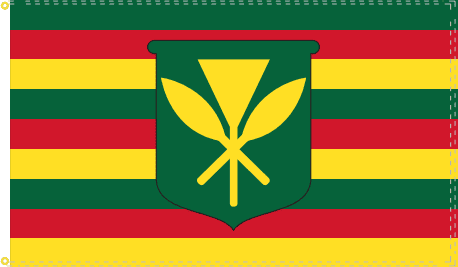 Kanaka Maoli Flag 3x5ft Native Hawaiian Flag Historical Hawaiian Royal Flag-New 