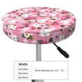thumbnail image 4 of Lsque Rose Rabbit Round Bar chair cushion covers Velvet Fabric Premium Comfort Protects from Scratches and Stains for 14-17 Inch Chair- 14 inch, 4 of 7