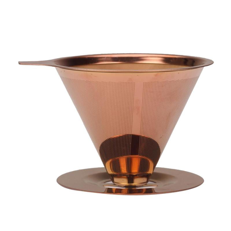 Metal Pour Over Coffee Filter Coffee Maker/Coffee Dripper Coffee Cone Filter 