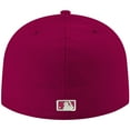 thumbnail image 4 of Men's New Era Cardinal Cincinnati Reds White Logo 59FIFTY Fitted Hat, 4 of 6