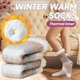 thumbnail image 2 of Womens Fuzzy Slipper Grips Socks Fluffy Winter Warm Fleece Lining Non Slip Thick Thermal Cozy Plush Socks, 2 of 6