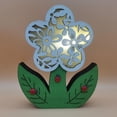 thumbnail image 2 of Lámpara LED decorativa creativa con forma de flor de Pascua, luz nocturna, ambiente de madera, artesanía para niños blanco, 2 of 8
