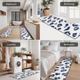 thumbnail image 5 of White and Blue Of Leopard Print Kitchen Rugs Sets Of 3,Kitchen Runner Rugs Non Skid Washable,Decorative Kitchen Floor Mats for Kitchen,Sink,Laundry,17"x30"+ 17"x47" + 17"x59", 5 of 6