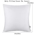 thumbnail image 2 of Funda de almohada Thmyo de 24 x 24 pulgadas, 100% algodón, paquete de 4 unidades, color blanco, 2 of 9