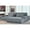 Facing right Dark Grey, variant on US Pride Furniture 105.52''W Oversized Right Faing Chaise Sectional Sofa, Beige
