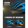 thumbnail image 5 of VICTGOAL Bike Helmet with Visor and Goggles USB Rechargeable Light for Adult Men Women, 5 of 10