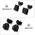 thumbnail image 3 of 10 pares de pendientes de acero inoxidable decorativos para hombre., 3 of 5