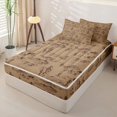 thumbnail image 2 of Erosebridal Retro Cowboy Zipper Full Size Comforter Sets with Fitted Sheet and 2 Pillowcases,Vintage Ranch Mountain Zipper Bedding Set,Reversible,4pcs, 2 of 7