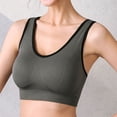 thumbnail image 4 of MSJUHEG Sports Bras For Women Bras For Women Sports Bra Women Rimless Yoga Running Cross Straps Underwear Sports Bra With Pads Removable Padded Bralette Gray M, 4 of 5