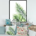 thumbnail image 2 of Designart 'Fern Plant Leaves Detail III' Farmhouse Framed Canvas Wall Art Print, 2 of 5