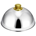 thumbnail image 4 of Stainless Steel Cloche Food Cover Dome Serving Plate Dish Dining Dinner For Home Kitchen Restaurant Cafe, 4 of 6
