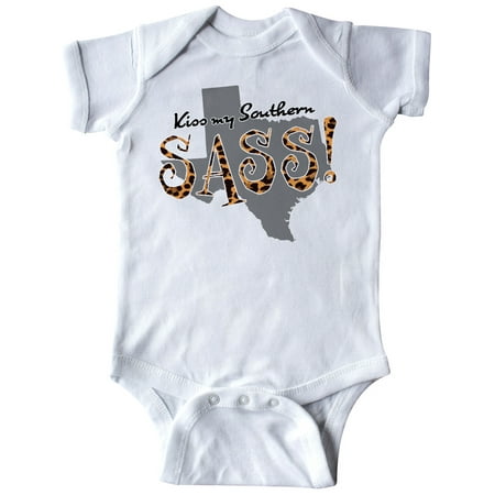 

Inktastic Texas Kiss my Southern Sass! in Leopard Print Gift Baby Girl Bodysuit