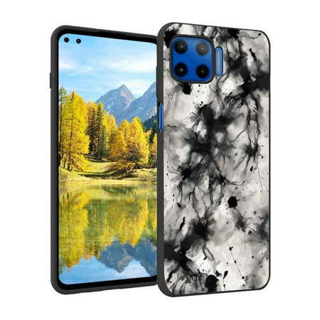 Abstract-ink-blot-dynamics-4 phone case for Moto G 5G Plus for Women Men Gifts,Soft silicone Style Shockproof - Abstract-ink-blot-dynamics-4 Case for Moto G 5G Plus