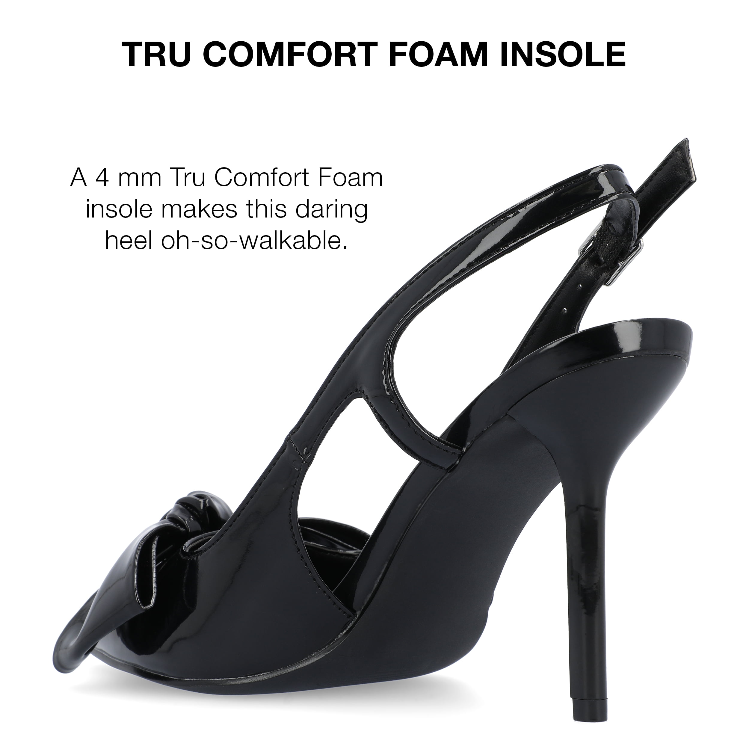 Journee Collection Womens Viera Tru Comfort Foam Mid Heel Pointed Toe Pumps