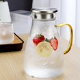 thumbnail image 3 of Large Glass Teapot Blooming Loose Tea Pot Wide Handle 2.2L for All Stovetop Only Only Teapot, 3 of 7