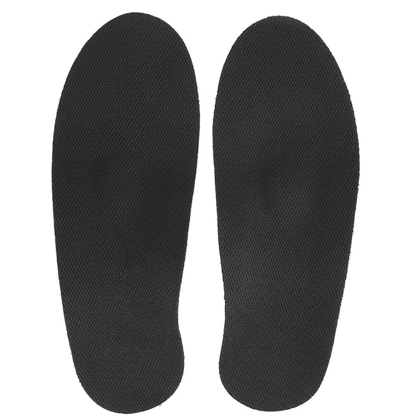Unisex Orthotic Insole for Flat Feet, Arch Support, Plantar Fasciitis Pain Relief, Corrector Pad (Red Bottom, Black Surface, Size S: 3540)
