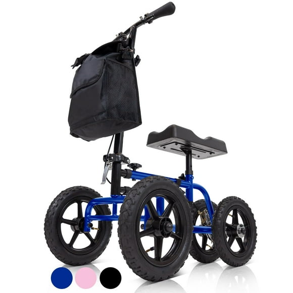 Andador de rodilla todoterreno Vive Mobility para lesiones en los pies - Muleta con ruedas para adultos con pierna rota, ideal para cirugía, fractura de pie y lesión de tobillo - Ayuda para arrodillar