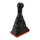 thumbnail image 1 of Unique Bargains Bota de palanca de cambios manual automotriz de 6 velocidades con base roja para Volkswagen Golf 4/5 1998-2006 Rojo Negro, 1 of 1