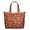 Football Outline Orange Pattern, variant on Football Icon Green Pattern Weekend Tote Bag, Work School Tote Bag with Inner Zip Pocket, Heavy Load Bearing Gift Ideas for Outdoor Weekend Trips,22 X 12 X 18 Inches