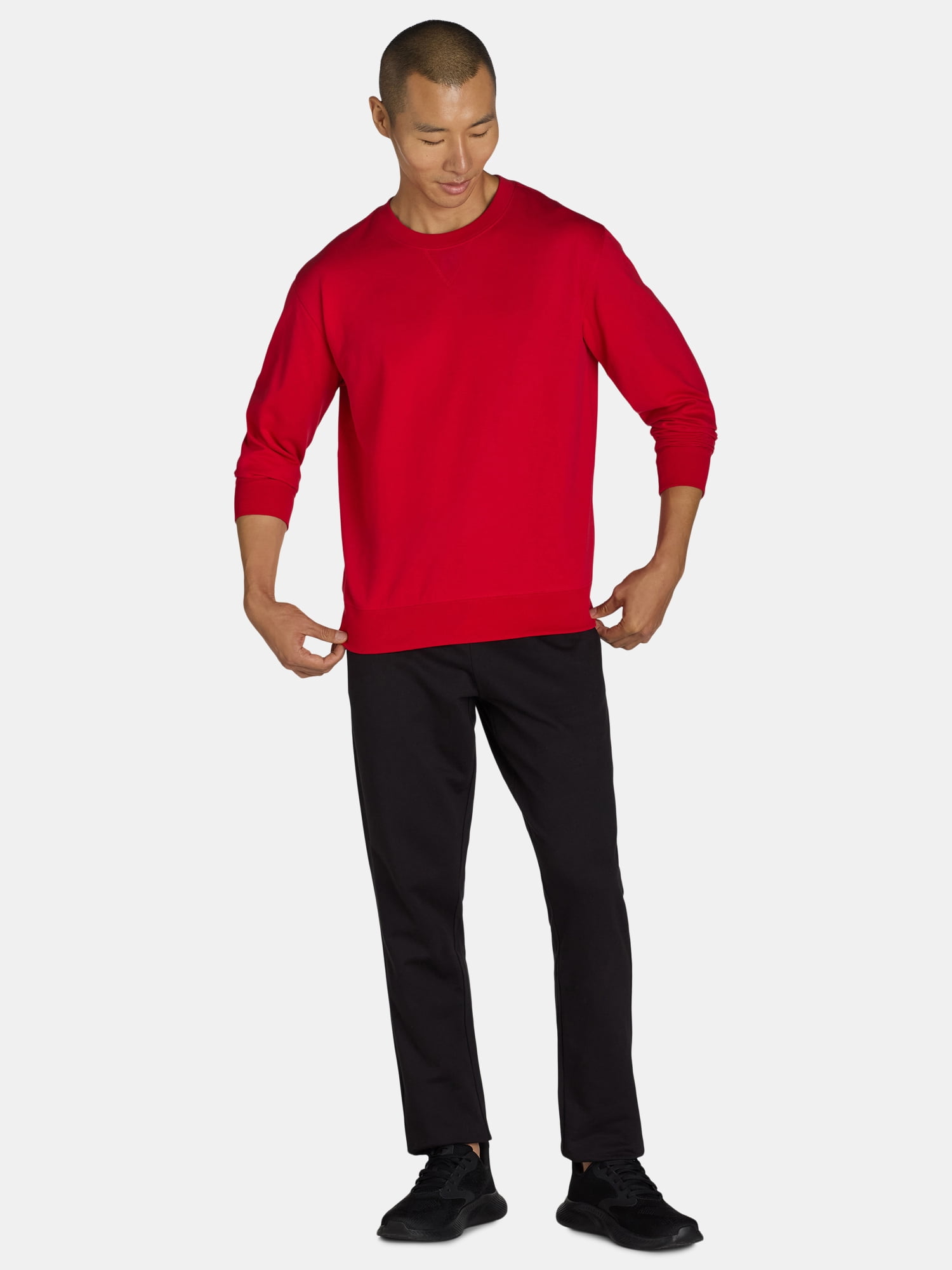 Athletic Works Men's & Big Men's Fleece Crewneck Sweatshirt, Sizes XS-3XL
