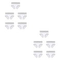 thumbnail image 4 of Qarigey 5 piezas de ropa interior de cintura alta sin costuras para mujer, bragas simples de Color sólido, bragas de realce, abertura de Type3 NO3, 4 of 6
