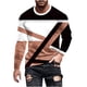 thumbnail image 2 of Blusas y camisas de manga larga con cuello redondo para hombre, estilo casual, cuello redondo, manga larga, estampado, blusa para hombre, 2 of 4