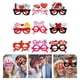 thumbnail image 3 of KAKOWELY Juego de 9 gafas de plástico con forma de corazón para San Valentín, accesorios para fotomatón., 3 of 4