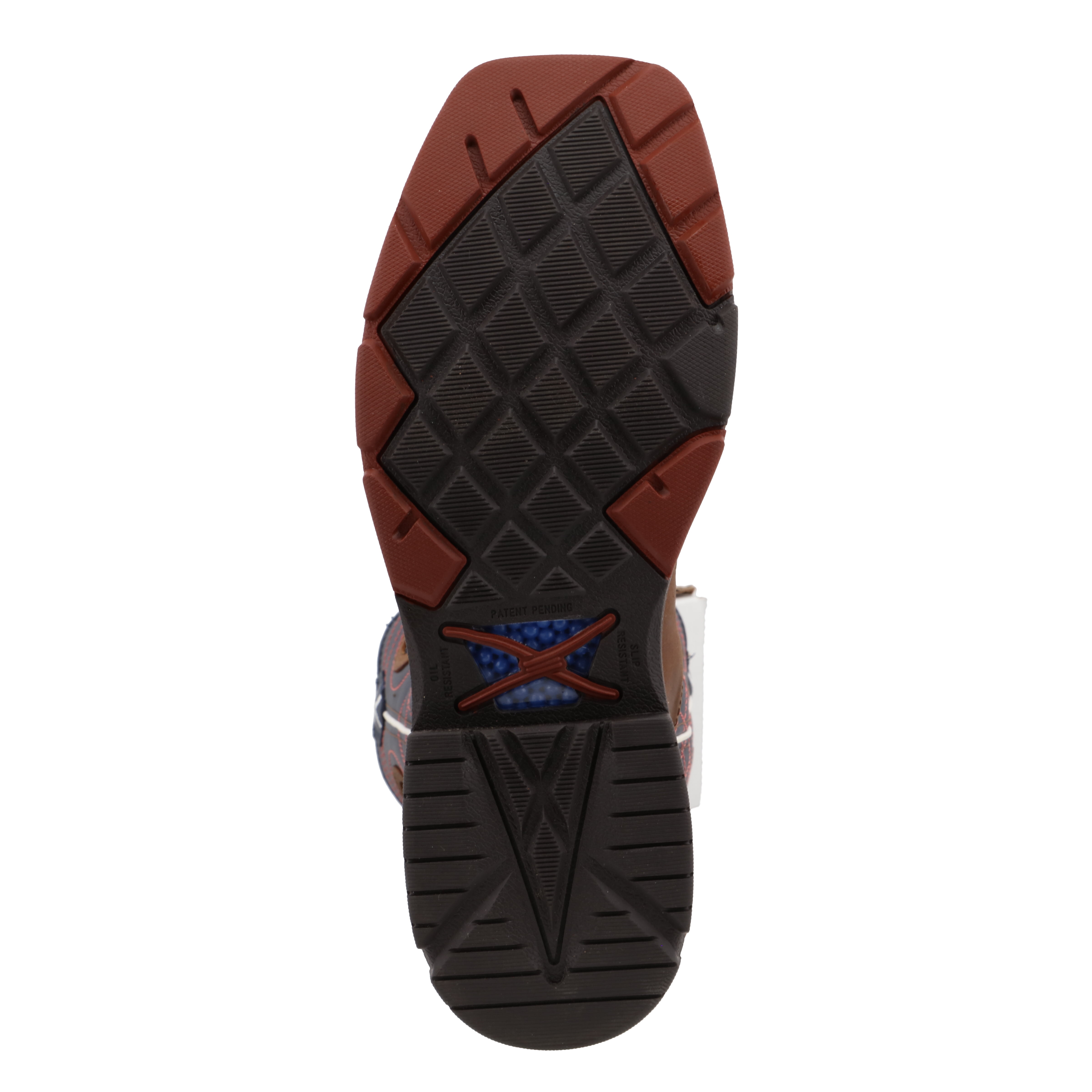 Twisted X Men's 12" Western Work Boot - Mocha & Navy