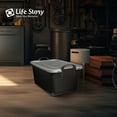 thumbnail image 4 of Life Story 55 Qt Stackable Storage Bin, Heavy Duty Lidded Container, Black/Gray, 24 Pack, 4 of 10
